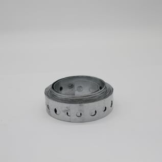 Metal Products PT26010 Plumber Tape With Alternating Nail and Bolt Hole, 10 ft Roll L x 3/4 in W, Galvanized, Domestic